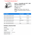 thumbnail image 2 of Starter 1 - Compatible with 1997 - 2005 Chevy Venture 3.4L V6 1998 1999 2000 2001 2002 2003 2004, 2 of 2