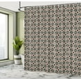 thumbnail image 4 of Ambesonne Modern Shower Curtain, Retro 60s 70s Triangles Art, 69"Wx70"L, Dark Teal, 4 of 4