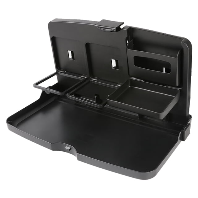 (Video Incluido) Mesa Pequeña Trasera Montada en El Automóvil Mesa Comedor Plegable para El Automóvil Soporte para El Comedor Plato Multifuncional para La Oficina en El Automóvil