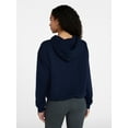 thumbnail image 3 of Time and Tru Women's Bubble Hem Pullover Hoodie, Size XS-XXXL, 3 of 5