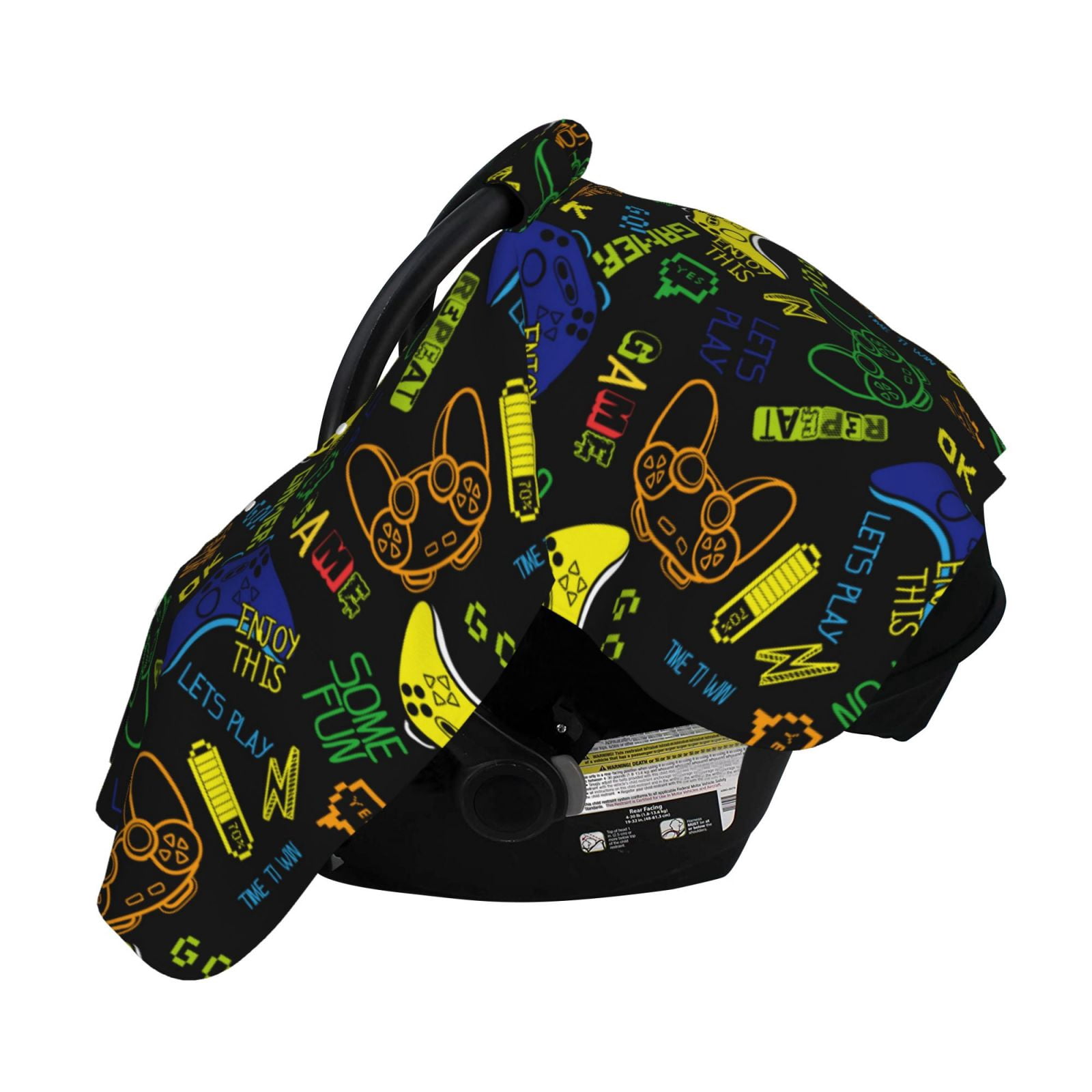 Naloa Game Play Baby Car Seat Cover, Breathable Baby Carrier Cover, Multiuse Baby Carrier Cover & Nursing Breastfeeding Cover
