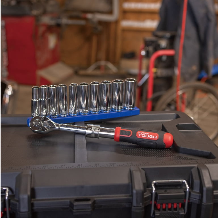 Hyper Tough 3/8-in Drive 72-tooth Extendable Pear Head Ratchet