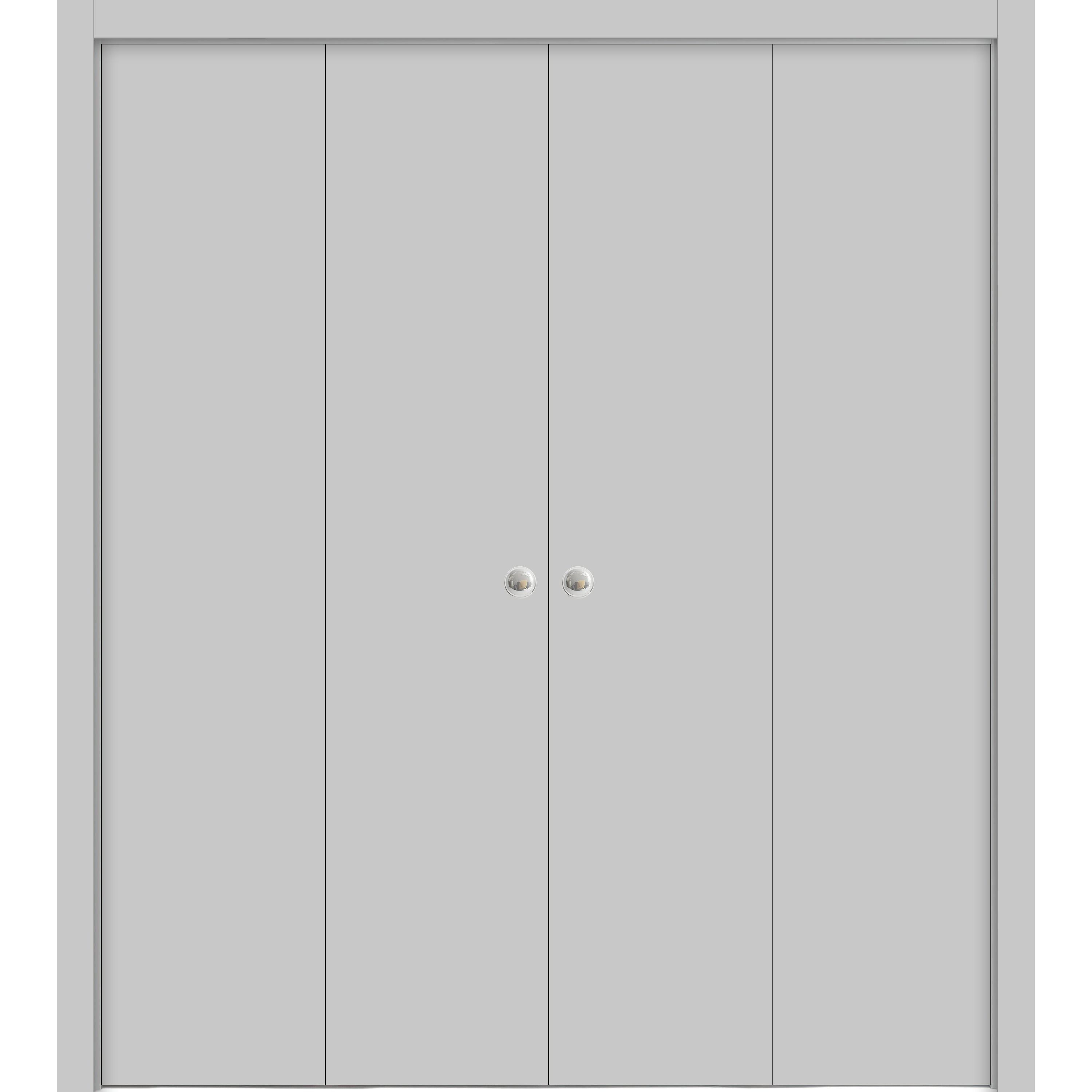 Sliding Closet Double Bifold Doors 72 x 84 inches Planum 0010 Matte