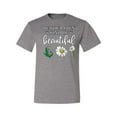 thumbnail image 2 of Wild Bobby, Be Your Own Kind of Beautiful Inspirational, Pop Culture, Men Graphic Tee, Heather Grey, 3XL, 2 of 3