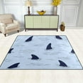 thumbnail image 3 of Coolnut Lightweight Carpet Mats, 5'3" x 4' Area Soft Rugs, Floor Mat Rug Home Decoration for Kids Room Living Room, 63"x 48" Dolphins Under Water, 3 of 6