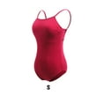 thumbnail image 3 of Youkk Justaucorps de Danse Justaucorps de Ballet Tenue de Danse Forme de Corps Costume de Performance Professionnel Exquis Tenue de Gymnastique Rouge Vin P, 3 of 6