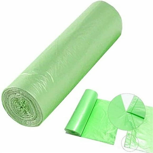 Allume Portable Toilet Bags - 15 Count/Roll, Camping Toilet Bags, Potty Bags for Portable Toilet, Porta Potty, Composting Toilet, Heavy Duty Compostable, 5 Rolls Green