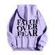 thumbnail image 4 of MHFRRA Sudadera con Capucha para Hombre, Holgada, de Manga Larga, con Estampados Delanteros y Traseros, para Uso Diario Informal En Otoño E Invierno Púrpura claro, 4 of 5