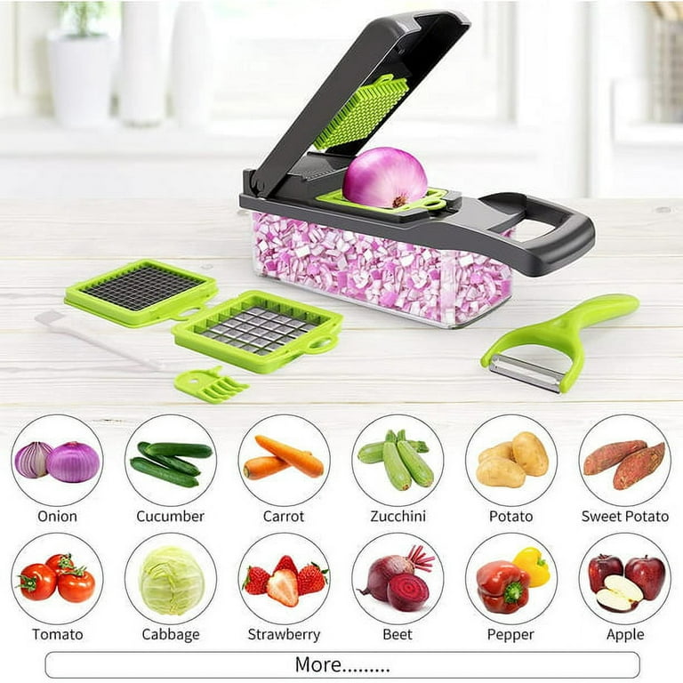 5/7pcs All-in-One Vegetable Chopper Multi-functional Kitchen Slicer Dicer  Cutter