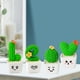 thumbnail image 5 of 4 piezas de lindas plantas de cactus pequeñas, suculentas artificiales, decoración interior para el hogar, la oficina y el coche., 5 of 9