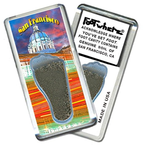 San Francisco FootWhere Souvenir Fridge Magnets. (SF200 - Assorted)