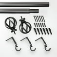 thumbnail image 4 of Better Homes & Gardens 1" Matte Black Cage Adjustable Single Curtain Rod Set, 120" to 180", 4 of 7
