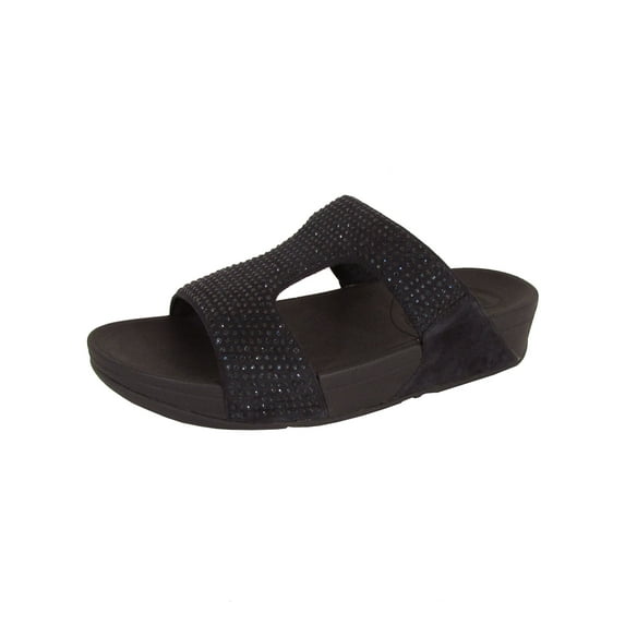 Fitflop Womens Rokkit Slide Open Toe Sandal Shoes, Supernavy, US 5