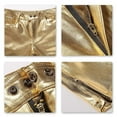 thumbnail image 3 of Pantalon en Cuir Slim Fit Brillant pour Homme, 3 of 4