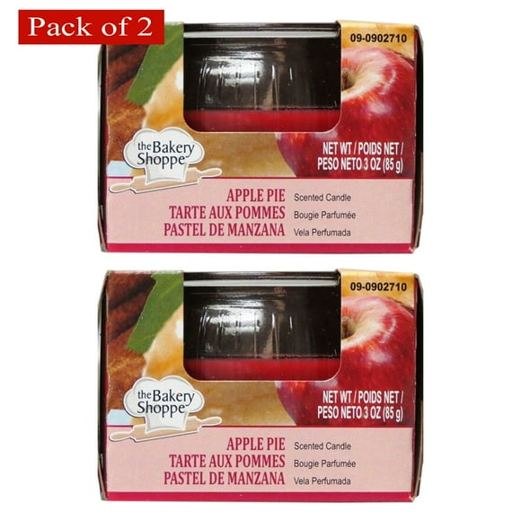 Bakery Shop 3 Ounce Scented Candles Apple Pie (Pack of 2)