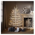 thumbnail image 3 of SONGMY 4FT Prelit White Snow Flocked Christmas Tree, Hinged Fake Artificial Aspen Fir Tree with 230 Warm White Lights, 280 Branch Tips for Xmas Party Holiday Home Décor, Winter Wonderland Decorations, 3 of 7