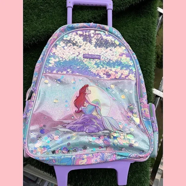 Mochila escolar original de Disney Australia Smiggle Mermaid, material de papelería para niños, estuche para bolígrafos para estudiantes, bolsa para el almuerzo, mochila, regalo para niños