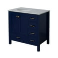 thumbnail image 5 of Horizon 36" Bathroom Vanity with Royal Blue Cabinet and Engineered Carrara Top, 5 of 5