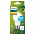 thumbnail image 4 of Philips Ultra Efficient LED 60W A19 1PK Soft White Frosted Bulb, 4 of 5