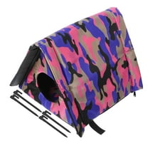 LOLIPPYY Outdoor Weatherproof Cat House with Insulation, Shelter for Cats, 1 Set