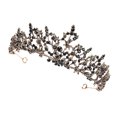thumbnail image 4 of Couronne Strass Bandeau Partie Tête Bijoux Tiare Coiffe pour Mariage, 4 of 7