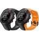 thumbnail image 1 of 2 Pack Strap Compatible with Suunto Ambit 1/2/3 Soft Silicone Adjustable Replacement Watch Band Wristband, Black + Orange, 1 of 3