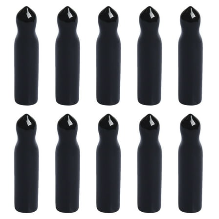 Homoyoyo Black Rubber Pourer Cap for Liquor Bottles, Bottle Stopper for and Storage