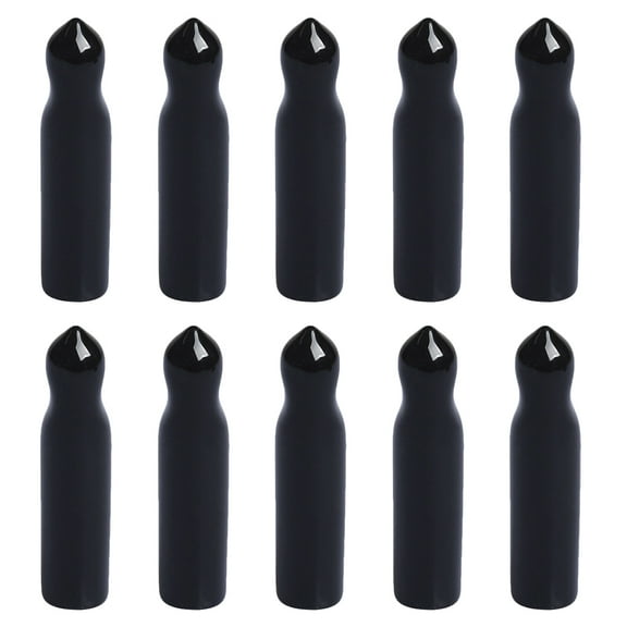 Homoyoyo Black Rubber Pourer Cap for Liquor Bottles, Bottle Stopper for and Storage