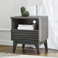 thumbnail image 3 of Modway Render Modern Particleboard Wood Nightstand - Charcoal Finish, 3 of 7