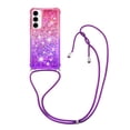 thumbnail image 1 of Funda para Samsung Galaxy A55 5G Brillantina Líquida Divertida Reluciente y con Cristales en Movimiento Cuerpo Cruzado con Cordón Ajustable, 1 of 5