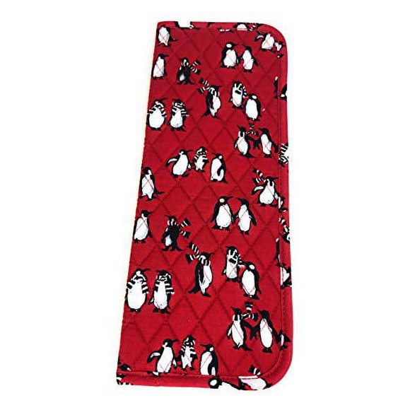 Vera Bradley Curling & Flat Iron Cover Playful Penguins Red