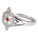 thumbnail image 2 of JOYARIS Anillo Nudo De Bruja Con Zirconia De Color Plata Solida 925 Talla 9.5 AN-0000387, 2 of 2