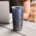 thumbnail image 4 of 20 Oz Pioneer Flower Coffee Tumbler Double Wall Insulated Stainless Steel Water Bottle | Metal Reusable Thermoses Flask with Cup Cap | Leak & Sweat Proof with Anti-Dust Lid, 4 of 7