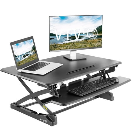 Vivo Electric Height Adjustable Standing Desk Riser With Usb 36