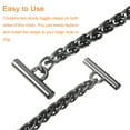 thumbnail image 5 of Uxcell Iron Flat Chain Strap, 35" Handbag Purse Chain Strap DIY Bag Replacement, Dark Grey, 5 of 6