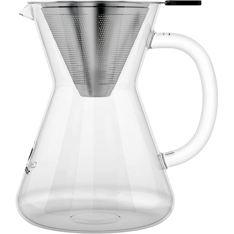 Coffee Gator Pour Over Coffee Maker, 14 oz, Glass Carafe Only, No Filter