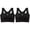 Black, variant on Front Close Bras for Seniors Light Support Back Bra Molded Strapless Bras Regular Back Bra Back Closure Bra Solid Color Back Bra Back Hook Bra Crossover Bra Minimalist Back Bra
