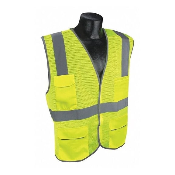 Condor High Visibility Vest,Yellow/Green,S/M 53YM20