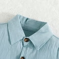 thumbnail image 6 of TAIAOJING Baby Clothes for Girls Boys Gentleman Outfits Suits Solid Color Button Up Shirts Tops And Suspender Pants Vests Summer Clothes Set 2-3 Years, 6 of 8