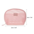 thumbnail image 2 of Bolsas de maquillaje de malla de mano únicas 1 Pc poliéster rosa 9.84in, 2 of 5