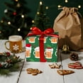 thumbnail image 4 of CozyNestFinds Funny Christmas Beer Wrapping Paper Roll, Festive Beer Mugs in Santa Hats, Elf Hats, Reindeer Antlers Green Holiday Gift Wrap for Adults, Men, Party, White Elephant, 17 In x 16.4 Feet, 4 of 16