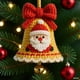 thumbnail image 4 of Adornos navideños tejidos a mano Decoración para árbol de Navidad Colgante Colgante de Navidad, 4 of 4
