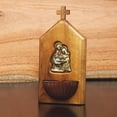 thumbnail image 4 of Pila de Agua Bendita Intercesión en Madera Maciza de Nogal con Sagrada Familia, 4 of 7