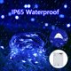 thumbnail image 2 of Cadena de luces LED 3M 30LED Alambre Micro luces de hadas Decoración navideña Cadena de luces AA Funciona con pilas para fiesta, jardín, Navidad, decoración del día de San Valentín, boda (azul) brillar Electrónica, 2 of 5