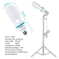 thumbnail image 3 of SLOW DOLPHIN Photography Background Stand Support System with Muslin Backdrop (Chromakey Green Screen kit),1050W 5500K Daylight Continuous Umbrella Lighting Kit for Photo Studio Product, Portrait, 3 of 5