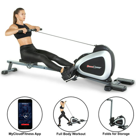 FITNESS REALITY 1000 PLUS Bluetooth Magnetic Rowing Machine Rower with Extended Optional Full Body Exercises and Free