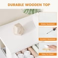 thumbnail image 4 of CONCETTA 3-Drawer Fabric Storage Dresser, Multipurpose Storage Chest with Steel Frame and Wooden Top, Space Saving Organizer for Bedroom, Closet, Home Office, White, 4 of 8