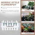 thumbnail image 6 of Gymnture Wooden Fence Planter Box for Patio and Porch - White, 6 of 10
