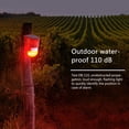 thumbnail image 2 of Newest Upgraded Solar Sound Alert Flash Warning 110 Decibels Sound & Light Alarm Motion Sensor Siren Strobe Security Alarm System For Farm Red, 2 of 5