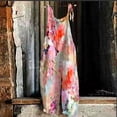 thumbnail image 1 of Mefallenssiah Women Ladies Printed Summer Sleeveless Backless Loose Long Playsuits Rompers Jumpsuit, 1 of 5